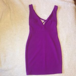 Bodycon purple dress